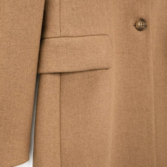 NEW ZARA REMOVABLE FAUX FUR COLLAR COAT TAUPE BROWN - REF. 2179/289 - Picture 12 of 12